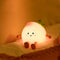 Cute Peach Night Light, Peach Lamp with Legs Night Lights, Dimmable Light