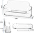 vrupin 4 Pack Clear Acrylic Business Card Holder for Desk, Display Stand for Men, Exhibition, Home & Office