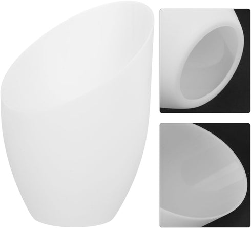 2Pcs Bulbs Uonlytech Plastic Horseshoe Lampshade Covers for White Barrel Lamp Shades for Floor Lamps and Wall Sconce