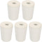 MECCANIXITY Rubber Tapered Plug, 5 Pieces, 15mm to 20mm with 8mm Hole for Test Tubes, White