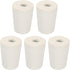 MECCANIXITY Rubber Tapered Plug, 5 Pieces, 15mm to 20mm with 8mm Hole for Test Tubes, White