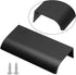 12Pcs 80mm/3.15" Mount Finger Edge Pull, Aluminum Concealed Handle for Home Kitchen Door Drawer Cabinet