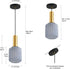 AOJUNSANSAN 2 Pack Mid Century Smoke Gray Glass Pendant Light Fixture Brushed Gold Pendant Lights Kitchen Island Modern