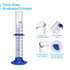 5PCS Graduated Cylinder Measuring Cylinder, Thick Glass Lab Cylinders (100ML)