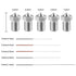 AFUNTA 15 PCS M6 3D Printer Stainless Steel Nozzles - Compatible with E-3D Makerbot & ANET A8, 5 Sizes