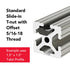 8020 10 Pack Steel Standard Slide in T-Nut for 80/20 Aluminum Extrusion T Slot Accessories