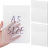 Gueevin 100 Sheets Transparent Sticky Notes / 5.5 x 8 Inch Extra Large Clear Self-Sticky Notes / Jumbo Translucent Paper
