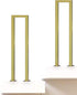 PAUANI U-Shaped Iron Stairway Guardrails - Indoor Stair Railing Handrail, Gold Retro Safety