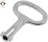 4Pcs Electrical Cabinet Key, 5mm Hole Zinc Alloy Water Meter Box Safety Key for Tool Box and Mailbox