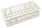 Caplugs Evergreen 240-3201-W8SI Test Tube Rack for 16 mm Tubes, 60 Places, Polypropylene, White