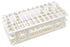 Caplugs Evergreen 240-3201-W8SI Test Tube Rack for 16 mm Tubes, 60 Places, Polypropylene, White