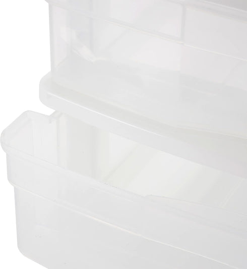 Gracious Living 4 Drawer Desktop & Countertop Organizer with Lid for Craft Storage, Office Supplies, School Supplies,