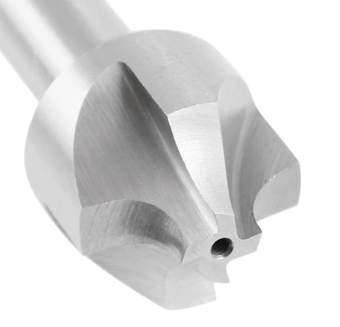 Accusize Industrial Tools HSS Corner Rounding End Mill - 1/4'' Radius, 1/2'' Shank, 1'' Diameter, 3-1/8'' OAL