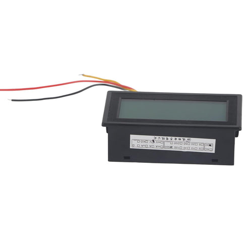 YB5135D LCD DC Voltmeter, Digital Three Wire Voltage Meter Monitor, Blue Backlight, ABS Waterproof Shell, DC0-500V