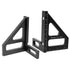 Imperial 3D Multi-Angle Measuring Ruler - 45/90 Degree Aluminum Alloy Woodworking Square Protractor, Miter Triangle