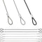 arricraft 18 Pcs 3 Colors Stainless Steel Cable with Double Loops, 11.81"