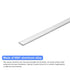 uxcell Square Aluminum Flat Bar, 2Pcs 1/8" Thick 0.6" Width 12" Length - 6061 Aluminum Flat Plate for Industrial