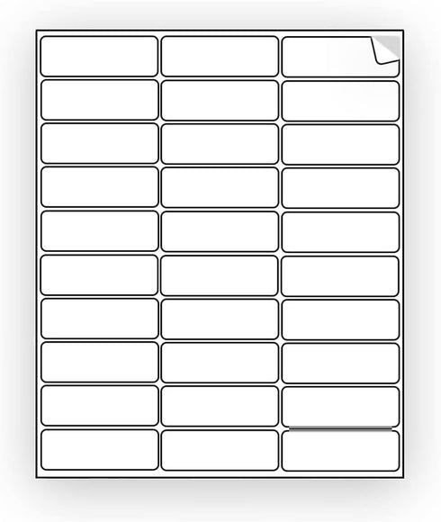 EcoSwift 30 Shipping Labels 2 5/8 x 1 inches Mailing Address Inventory Blank
