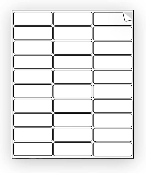 EcoSwift 30 Shipping Labels 2 5/8 x 1 inches Mailing Address Inventory Blank