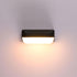 LXCLCYM Waterproof Wall Light LED Outdoor Sconce Lighting Fixture, Matte Black Aluminium Wall
