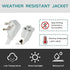 HONDERONS 3FT White Extension Cord, 14/3 SPT-3 with Flat Plug, Durable Power Cable for Home, Office