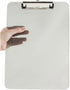 JAM PAPER Plastic Clipboards, Letter Size (9 x 12.5), Smoke Grey, Clip Board Sold Individually