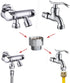 Brass Faucet Adapter, G3/4" to G1/2" Hose Thread Fitting Connector for Washing Machine, Dishwasher, Garden