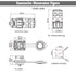 3 Pin Waterproof Connector, Industrial Electrical Connector for Automotive, Marine, RV, Solar, Indoor/Outdoor
