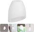 2pcs 42mm Angoily Plastic Small Lamp Shade Floor Light Covers Replacement White Shade Covers Inclined Horseshoe Shape