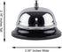 Super Z Outlet Call Bell 2-Pack - Classic Stainless Steel Service Bell for Desk, Counter, Reception, 3.35",