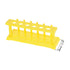 uxcell Test Tube Holder Rack, 6 Wells, 6 Pins for 18-21mm Tubes (Yellow, 2Pcs)