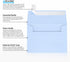 LUXPaper 4Bar A1 Invitation Envelopes | Peel & Press | Baby Blue | 3 5/8" x 5 1/8" | 80lb. Text | 50 Qty