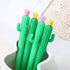 Pack of 30 Cactus Shaped Ballpoint Pens, 0.5mm Black Gel Ink Writing Pen for School Home Office Supplies