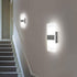 Dimmable 12W, HS521-1 Lightess Modern Wall Sconce Up Down Wall Lights Acrylic LED Wall Lamp for Hallway Bedroom