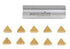 Tpg222 Tin Coated Carbide Inserts by Accusize Industrial Tools, 10 Pcs/Box, 2127-1024x10