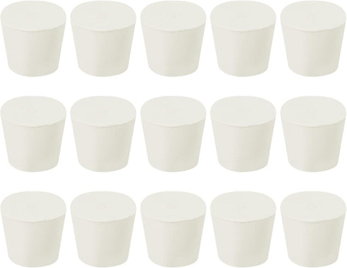 MECCANIXITY Rubber Tapered Plug, 26mm to 32mm Solid Test Tubes Bungs, Pack of 15