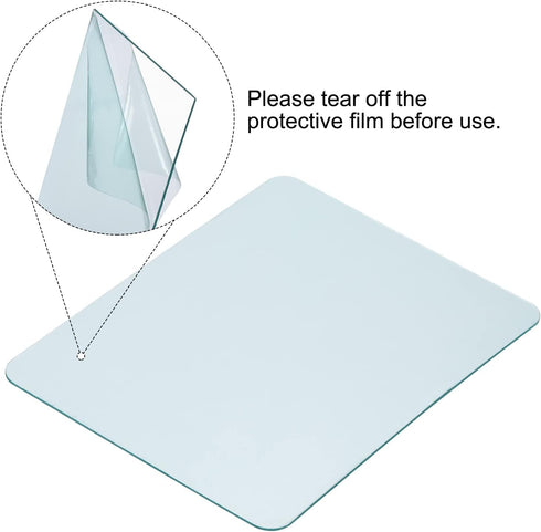 4.5 3.5 Inch 10 Pack PATIKIL x Welding Protection Lens, Transparent Protective Replacement Round Angle for Solar, Clear