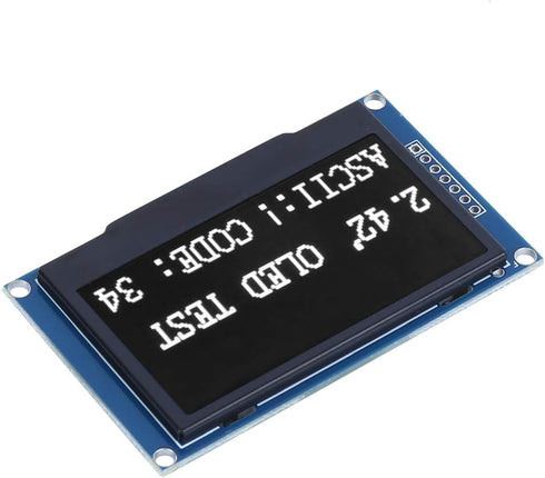 Display,2.42 Inch Module,128X64 SSD1309 I2C MP3,Feature OLED OLED Display Pixels,Emit Light by Itself,for SPI Parallel