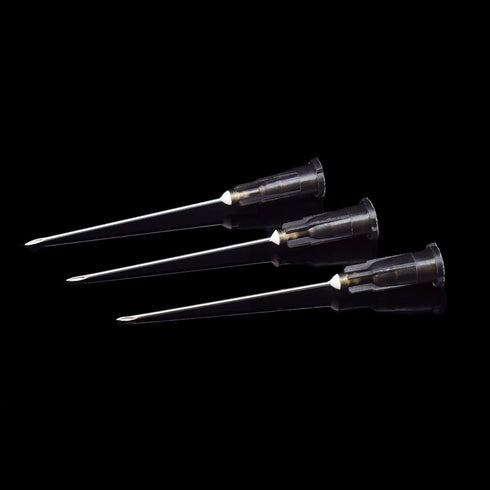 JIBENGAO 22 Gauge Needle, 100Pcs Individually Wrapped Lab Needles