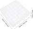 Mobestech Plastic Storage Box, 5.59X5.59X1.97 inches, Portable Sample Vial Case for Labs Storage