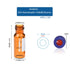 ALWSCI 2 ml 9 mm Amber HPLC Vial, Borosilicate Sample Vial with Graduation, 100 Pack with Blue Screw Cap