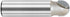 1/2-inch 1/2-inch 2-Flute, 4Pcs (1/2 1/2) Shank, Cutting Dia, Carbide Tipped Groove Round Nose Core Box Router Bit x