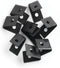40 Packs Black Matt PVC Floor Vinyl Welding Grooving U V Blade - Stainless Steel Slotted Blade Hardware Tool