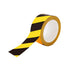 2 Inch x 110 FT Black & Yellow Floor Marking Tape, High-Visibility Adhesive Hazard Tape for Caution and Aisle Marking