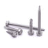 #14 x 4" Hex Washer Head Self Drilling Screws, 25 PCS, Self Tapping Sheet Metal Tek Screws, 410 Stainless Steel