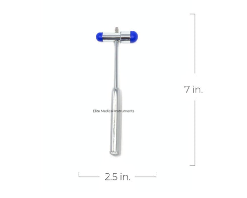 EMI Buck Neurological Reflex Testing Medical Hammer with Needle and Brush (Royal)