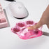 Hunfuthr Cat Paw Mouse Wrist Rest, Pink Gel Clear Mouse Wrist Support Pad, Cute Ergonomic Wrist Cushion for Mouse, Soft