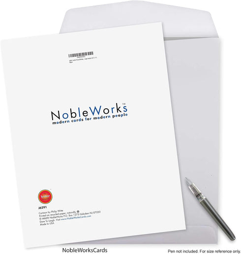NobleWorks Extra Large Funny Birthday Greeting Card - 8.5 x 11 Inch with Envelope, Jumbo Bday Senior Jeopardy