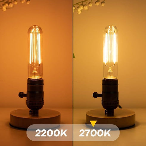 4W Bulbs,E26 T10 Bulbs 40Watt Bulbs,2700K Bulbs Sconces,Dimmable,400Lumens,4.96 inches,4Pcs Tubular Light LED
