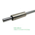 2PCs 8mm x 300mm Case Hardened Chrome Plated Linear Motion Rod Shaft Guide - Metric h8 Tolerance